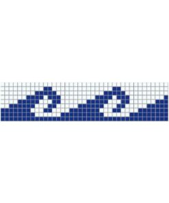 Vetro Venecia- Cenefa olas en 2×2